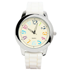 【貨物輸送無料】xhilaration ladies white rubber watch 男女兼用腕時計-腕時計