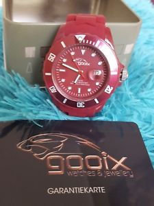 【送料無料】gooix damenuhr rot neu, woman, watch