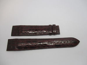 【送料無料】bracelet pour montre a anses fixes en crocodile bordeau cfournet t21