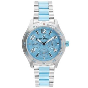 【送料無料】orologio multifunzione uomo ssc napoli cnl 100am acciaio quadrante celeste