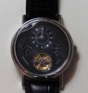 【送料無料】minorva model 1898 automatic triple calendar wristwatch