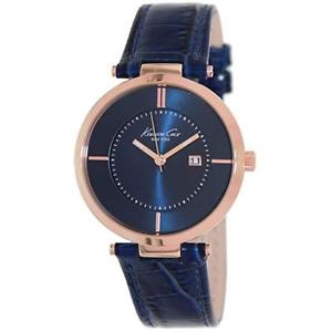 【送料無料】kenneth cole york blue crocoembossed strap womens kc2801 watch