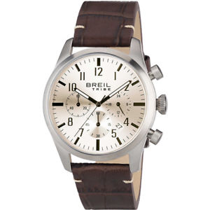 【送料無料】moda orologio breil tribe classic elegance uomo cronografo pelle marrone ew0228｜hokushin