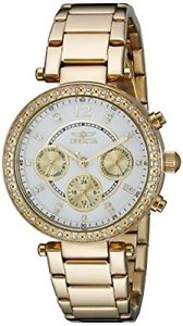 【送料無料】invicta womens 21387 angel analog display swiss quartz gold watch