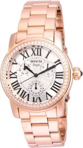 【送料無料】invicta womens angel rose goldtone steel bracelet amp; case quartz watch 21706｜hokushin