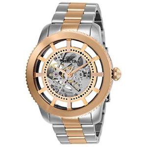 【送料無料】invicta mens objet d art automatic stainless steel casual watch 27553