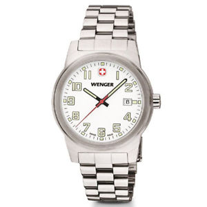 【送料無料】wenger mens swiss field classic bracelet watch 010441120