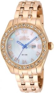 【送料無料】 womens invicta 22018 wildflower infinity rose tone steel bracelet watch