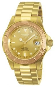 【送料無料】invicta 13930 mens pro diver rose gold bezel gold steel watch｜hokushin