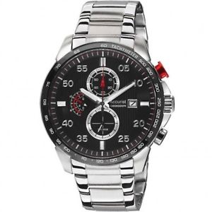 【送料無料】accurist mens stainless steel bracelet chronograph watch mb1028r rrp 19999