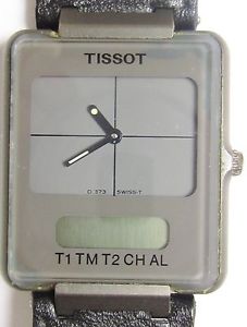 【送料無料】tissot twotimer analogdigil ss quartz d375660g0p watch prof service 6mth wrrnty