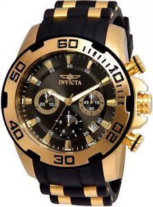 【送料無料】invicta 50mm mens pro diver chronograph gt polyurethane swiss quartz watch 22344