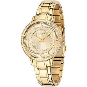 【送料無料】just cavalli,orologio donna,r7253527501,jc hour,cassa 37mm,oro,zirconibrillanti