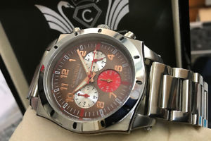 【送料無料】cavadini designer chronograph uhr timor arabische zahlen cv1010