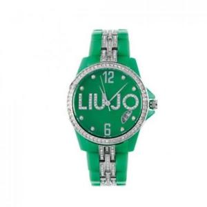 【送料無料】orologio donna liu jo luxury celebrity tlj089 policarbonato verde swarovski