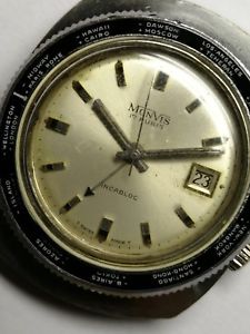 【送料無料】wrist alarm vintage watch bakelite