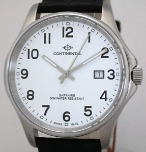 【送料無料】continental swiss made herrenuhr saphirglas uvp 159,00 eur ref 2114203gd15472