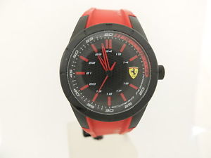 【送料無料】orologio ferrari sf271470252 silicone rosso nero quarzo uomo 100vv18