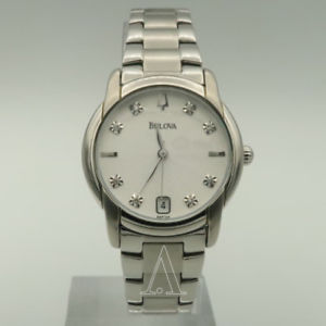 【送料無料】bulova womens quartz watch 96p104po
