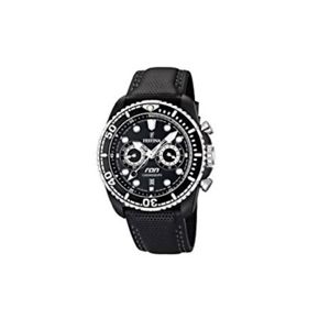 【送料無料】festina sat1 ran sport chrono herren uhr schwarz leder f16577p