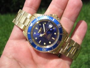 【送料無料】 invicta 8930ob full gold tone prodiver mens automatic nh35 sub watch|hokushin