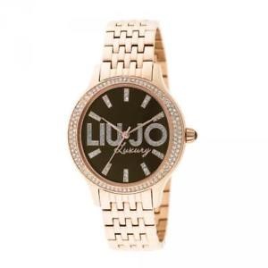 【送料無料】orologio donna liu jo luxury giselle tlj773 acciaio ros marrone swarovski