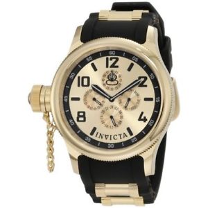 【送料無料】invicta russian diver 1803 stainless steel, polyurethane chronograph watch