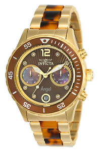 【送料無料】24706 invicta 40mm womens angel brown and goldtone stainless steel watch｜hokushin