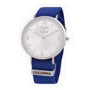 【送料無料】orologio solo tempo uomo colonna c2200lib cinturino tessuto sartoriale jeansato