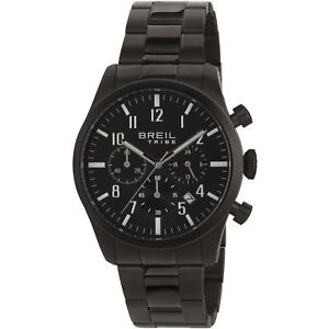 【送料無料】orologio uomo in acciaio nero breil by tribe classic elegance cronografo ew0358