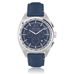 【貨物輸送無料】orologio uomo breil master sport tw1460 pelle blu chrono sub 100 mt