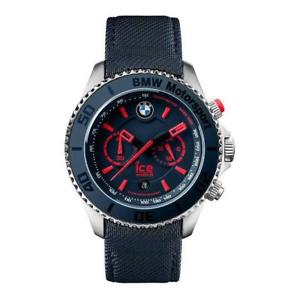 【送料無料】orologio uomo ice watch bmw bmchbrdbbl14 chrono pelle blu rosso sub 100mt