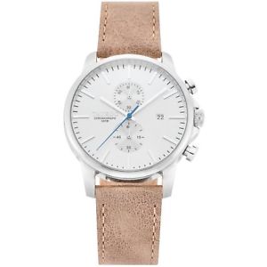【貨物輸送無料】orologio tayroc ty10 boundless uomo pelle tan cronografo 42 粍 silver marrone
