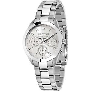 【送料無料】orologio sector 120 r3253588502 donna watch acciaio multifunzione silver|hokushin