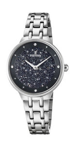 【送料無料】festina f203823 mademoiselle damen uhr mit swarovski kristallen neu|hokushin
