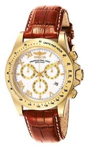 【貨物輸送無料】invicta mens 7032 signature collection speedway goldtone chronograph watch