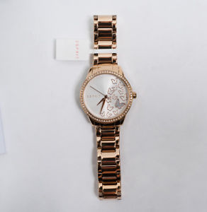 【貨物輸送無料】esprit damenuhr es109082002 rose gold schmetterling