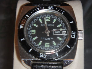 【貨物輸送無料】vintage customtime 196069 switzerland mens wristwatch cleanedserviced working