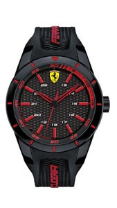 【送料無料】scuderia ferrari herrenuhr 830245 analog silikon schwarz