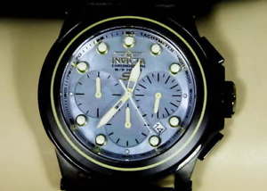 【貨物輸送無料】rts invicta 24413 s1 rally wood inlay bezel leather strap mens wristwatch watch