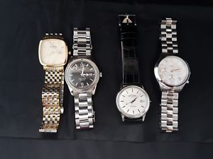 【送料無料】4 x rotary quartz gent wristwatch｜hokushin