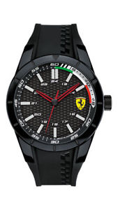 【送料無料】scuderia ferrari herrenuhr 0830301 analog silikon schwarz|hokushin
