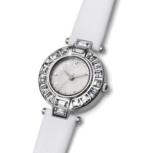 【貨物輸送無料】oliver weber uhr riga steel white 65039 001 wei swarovski elements damen