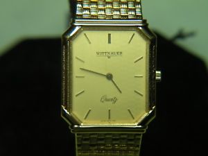 【貨物輸送無料】neues angebotmens rare amp; vintage wittnauer premier quartz swiss gold watch nos 61234002