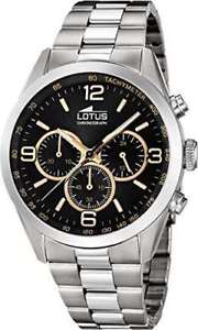 【送料無料】moda orologio lotus minimalist uomo acciaio cronografo nero 181528