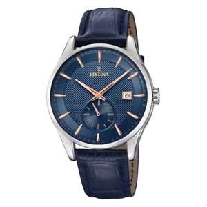 【送料無料】neues angebotorologio festina retro uomo pelle blu f202772