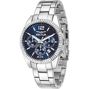 【送料無料】orologio sector 240 r3273676004 uomo watch acciaio 41mm multifunzione blu blue