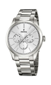 【送料無料】festina f168101 herren edelstahl multifunktion multi neu