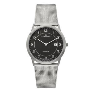 【送料無料】dugena herrenuhr titanedelstahl 4460768, sehr flach