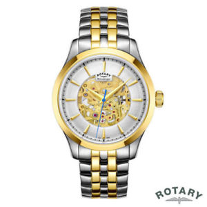 【送料無料】gents, a grade, rotary gb0503306 skeleton wrist watch, rrp 200|hokushin